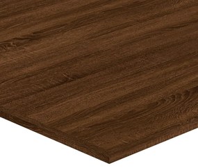 Prateleiras parede 4 pcs derivados de madeira carvalho castanho