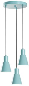 Candeeiro Chandelier Konikkem – Turquesa – Ø40 cm