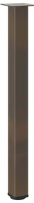 Pés para mesa de bar 4 peças aço natural 100-102 cm aço