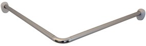 421550 RIDDER Varão de canto universal para cortina de duche 25 mm cromado