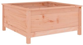 Vaso/floreira de jardim 82,5x82,5x39 cm madeira douglas maciça