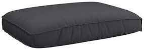 Conjunto de Almofadas de Palete 2 Peças Preto Tecido Oxford