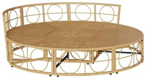 Cama lounge de exterior sem toldo vime PE