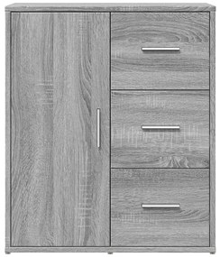 Aparadores 2 pcs 60x31x70 cm derivados madeira cinzento sonoma