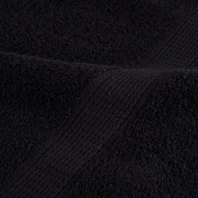 8pcs Conjunto toalhas banho premium SOLUND 600 gsm preto