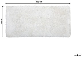 Tapete branco 80 x 150 cm CIDE Beliani