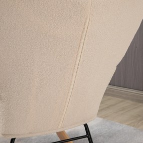 Poltrona Baloiço Poltrona de Sala de Estar Oscilação de 40° com Pés de