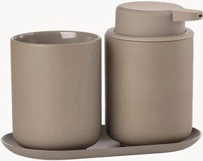 Acessórios de casa de banho em grés Ume, conjunto de 3