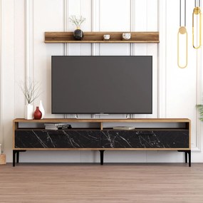 Unidade TV Istanbul – Nogueira e Preto – 180 cm x 47 cm x 35 cm