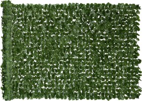 Outsunny Cerca Artificial Tela de Privacidade Decoração Rolo 3L x 1,5H m Folhagem Realista Anti-UV Verde Escuro | Aosom Portugal