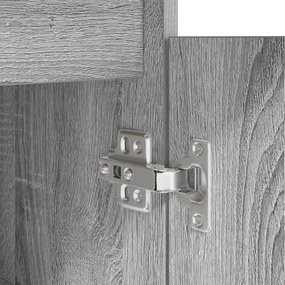 Mesa vidaXL Cinzenta Sonoma 140x49x76 cm Madeira engenheirada