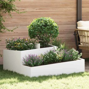 vidaXL Vasos &amp; Plantadores Branco Plástico Médio Inserções Decorativas