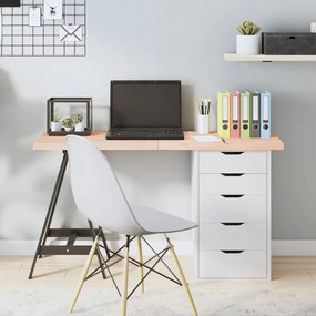 vidaXL Tampo de mesa 120x50x(2-4) cm carvalho maciço não tratado