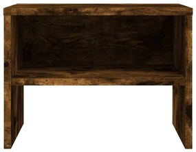 Mesa cabeceira 2pcs 40x30x30cm derivado madeira carvalho fumado