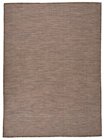 vidaXL Tapete de tecido plano para exterior 200x280 cm castanho