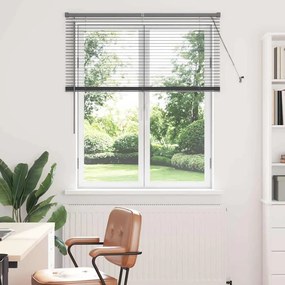 vidaXL Persiana de Janela Cinzento-escuro 110 x 130 cm Alumínio
