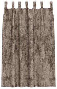 Cortinas de Veludo 2 peças com Ilhós Cappuccino 175x140 cm