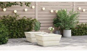 vidaXL Messa de jardim 2 pcs 60x60x30 cm madeira de abeto impregnada