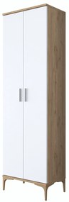 Hall Stand EA116 – Walnut White – 60x198,6x37,5 cm