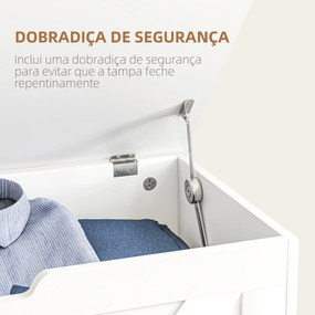 Baú de Armazenamento para Dormitório 100L Baú de Arrumação com Tampa B