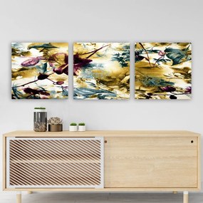 Pintura Decorativa em Tela P216207 – Multicolor – 30 x 90 cm