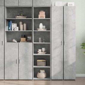 vidaXL Armário alto 45x41x185 cm derivados de madeira cinza cimento