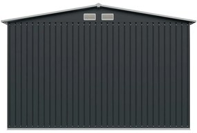 Abrigo de jardim 257x205x178 cm aço antracite