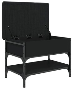 Banco sapateira 62x42x45 cm derivados de madeira preto