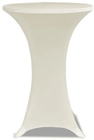 Toalha de Mesa elástica Ø60, Creme / 2 peças