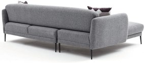 Sofá-Cama de Canto Venus – Cinzento – 265x80x163 cm