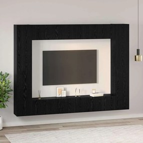 Conjunto de móvel de TV com prateleira com armazenamento com porta 10