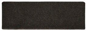 Tapetes de escada autoadesivos 30 pcs 65x21x4cm castanho-escuro