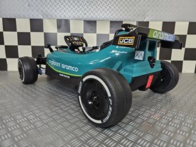 Carro elétrico para crianças ASTON MARTIN FORMULA 1 24V, Assento pele, Pneus Borracha, 4 Motores, Luzes