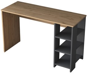 Secretária HA108 – Nogueira e Antracite – 120x73,8x45 cm
