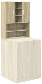 Armário sanita/máquina de lavar 70,5x24x90 cm carvalho sonoma