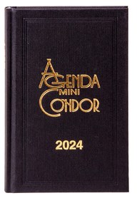 Agenda Diária 2024 Mini Condor Preto 10X16cm