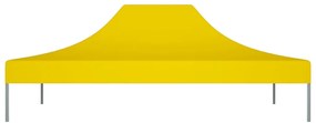 Teto para tenda de festas 4x3 m 270 g/m² amarelo