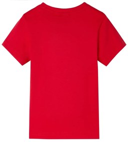 T-shirt para criança vermelho 92