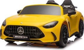Carro elétrico para Crianças 24V, 2 Lugares, 4x4  Mercedes-Benz GT63 AMG, Rodas de espuma EVA, assento Couro ecológico Amarelo