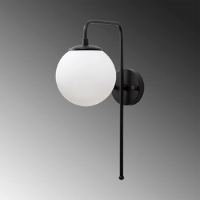 Aplique de Parede Viran – Preto e Branco – 15 x 28 x 43 cm