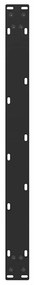 Pés para mesa de centro em formato de U, 2 peças, preto, 60x (42-43) c