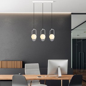 Candeeiro Suspenso Skew – Branco – 80 cm x 185 cm