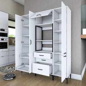 Armário Multiuso JE144 – Branco – 160x198,6x40 cm