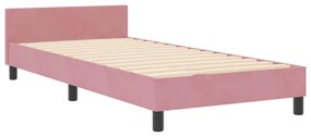 Cama de Veludo Rosa vidaXL 180x200 cm