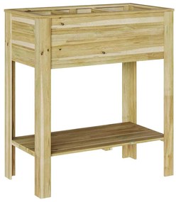 Estante de Plantas para Jardim 85x46x94 cm, em Madeira de Pinheiro Tra