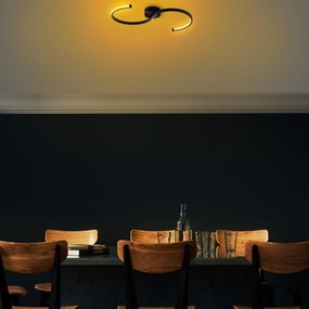 Chandelier Es – Preto – 25x51x5 cm