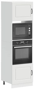 vidaXL Armários forno 2 pcs Lucca derivados de madeira branco