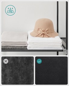 Guarda Roupa com prateleiras, muito espaço 45 x 127 x 176 cm preto