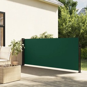 Toldo lateral retrátil 100x300 cm verde-escuro