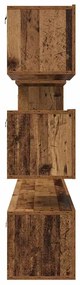 Conjunto de móvel de TV 6 pcs Madeira antiga 30.5 x 30 x 90 cm